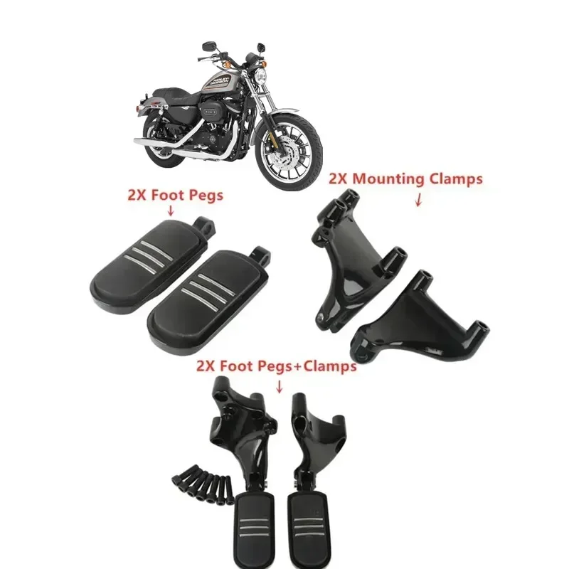 Pre Harley Sportster XL 883 1200 Pegstreamliner v štýle 2014-2019 2018 2018 Motorcycle Foot Pegs Mount Accesorios Moto