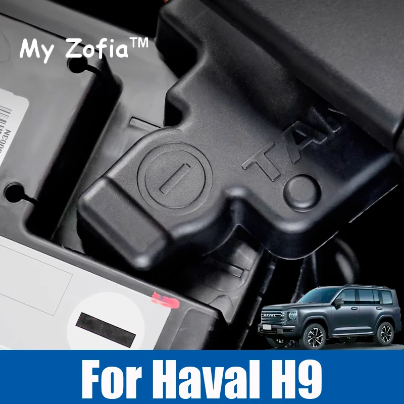 Pre Haval H9 2. 2024 2025 Auto batérie Elektródy Ochranný kryt kryt Prach Modifikácia vozidla Vnútorné formovanie príslušenstva
