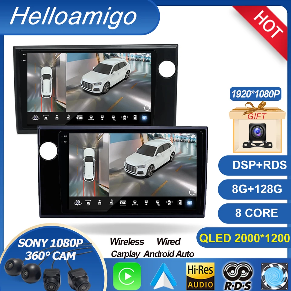pre Honda BRV 2015 - 2019 Android Auto Navigation Video Car Android 12 Multimedia iPhone Wireless CarPlay GPS Sony Cam DSP