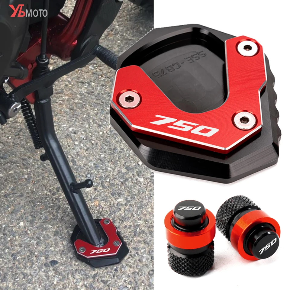 Pre Honda CB750 Hornet XL750 Transal XL 750 2023 2024 Motorové príslušenstvo ventilové čiapky Kickstand Foot Pad Stock Stock Zväčšenie