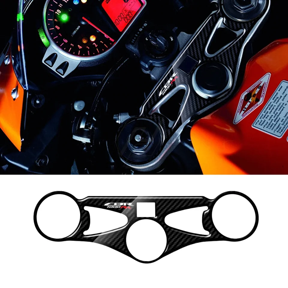 Pre Honda CBR1000RR 2008-2016 3D obranca horného trojitého strmeňa s uhlíkom