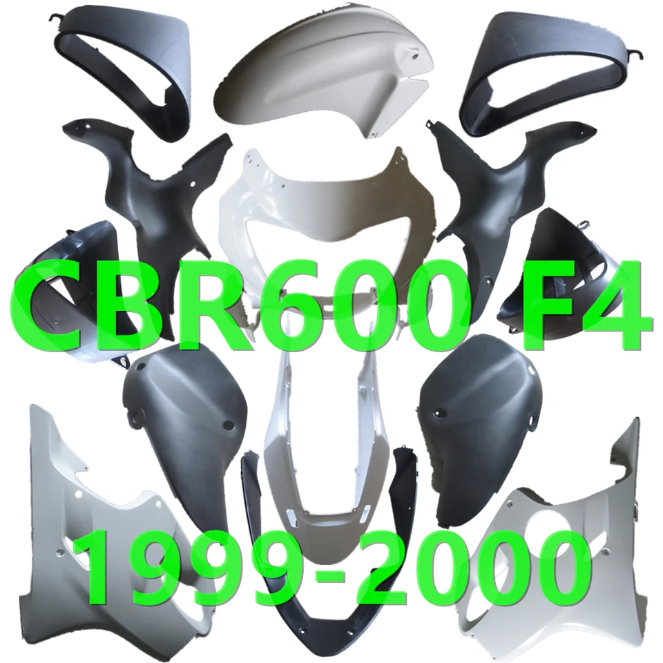 Pre Honda CBR600 CBR 600 F4 1999-2000 KODELOVANIE Vstrekovanie lišta ABS Nemaľované komponenty Cowl Body Staring Plastové diely