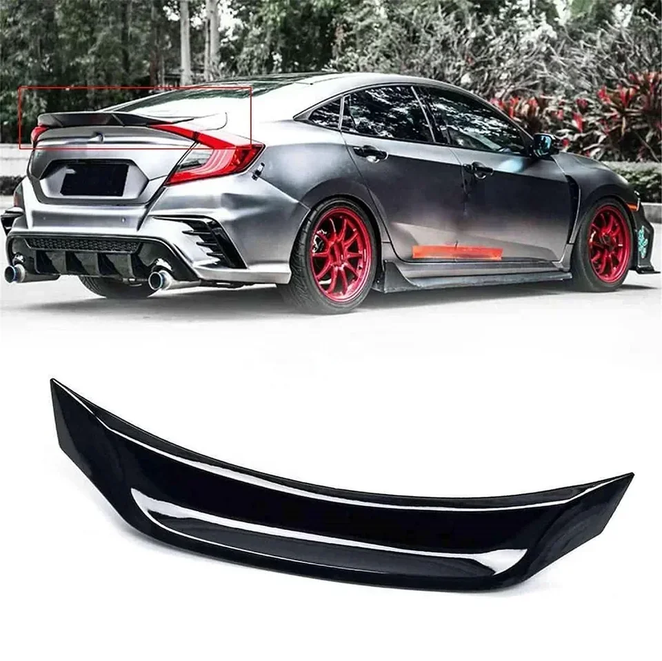 Pre Honda Civic 10. Gen Sedan 2017-2020 Civic R Spoiler SPOILER CAR SPOILER SPOILER LIP LEP DUCKTAIL WING AUTOMOBLE