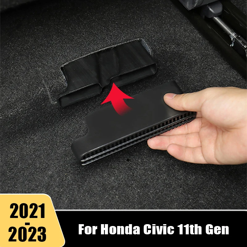 Pre Honda Civic 11. Gen 2021 2022 2023 ABS Car zadná pod sedadlom Vzduch Venteru výstup Ac mriežky pokrývajúce anti-rubbish príslušenstvo