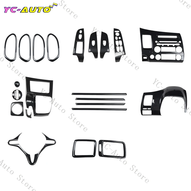 Pre Honda Civic 2004-2009 8. vozidlo Interiér uhlíka s plnou sadou Set Set Slepe Shift Panel Cover Panel Cover Interior Tink Adsure Ažná nálepka
