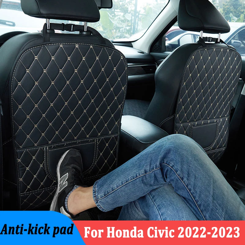 Pre Honda Civic 2022-2023 Car PU PU LINKA ANTI KICK MAT PAD AUTO PROSKUROVÉ PROSTREDIE PRÍSLUŠNÍCTVO