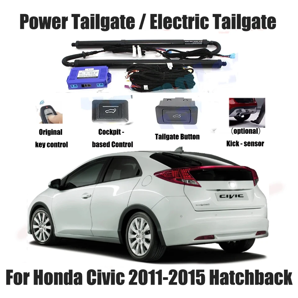 Pre Honda Civic 9. 2011-2015 Hatchback Car Automatic Lifting Kit Otvorenie kufra Trunk Intelligent Electric Lift Tailgate