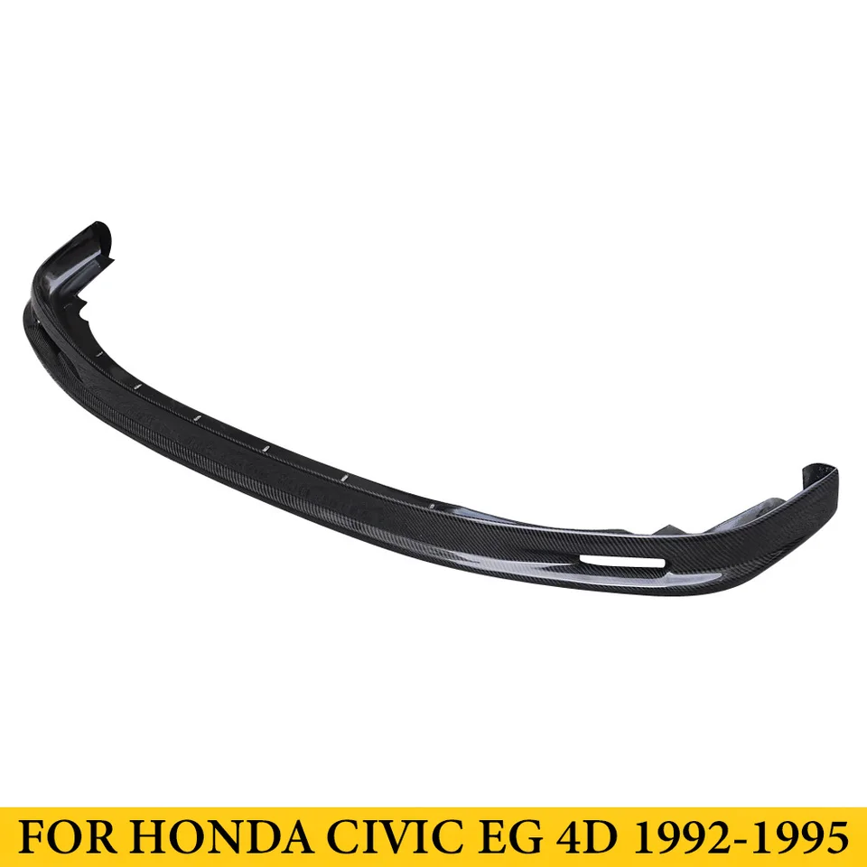 Pre Honda Civic EG 4 dvere 1992-1995 uhlíkové vlákno M v štýle predného nárazníka Splitter Splitter Automatické ladenie