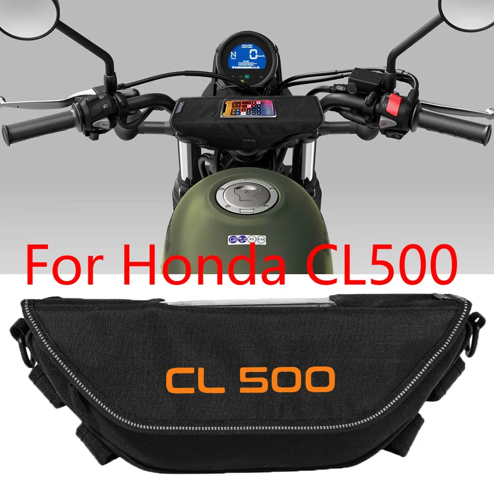 Pre Honda CL500 CL 500 Motocyklové príslušenstvo vodotesné a navigačné vrecko na riadidlá s prachom