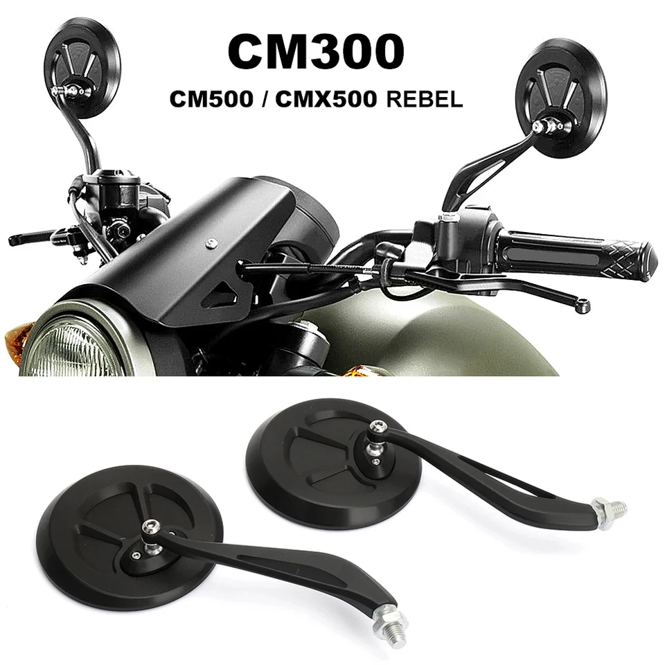 Pre Honda CM300 Rebel CM500 CMX500 CMX 500 Rebel Motocykel Zadný zrkadlo Zrkadlo Cyklovanie Clear spätné nastaviteľné nastaviteľné ľavé zrkadlo