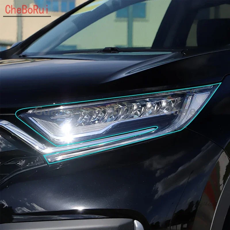 Pre Honda CR-V CRV 2017-2020 CAR TPU Svetlomety TINT Čierny ochranný film Ochrana ochrany Priehľadné nálepky Príslušenstvo