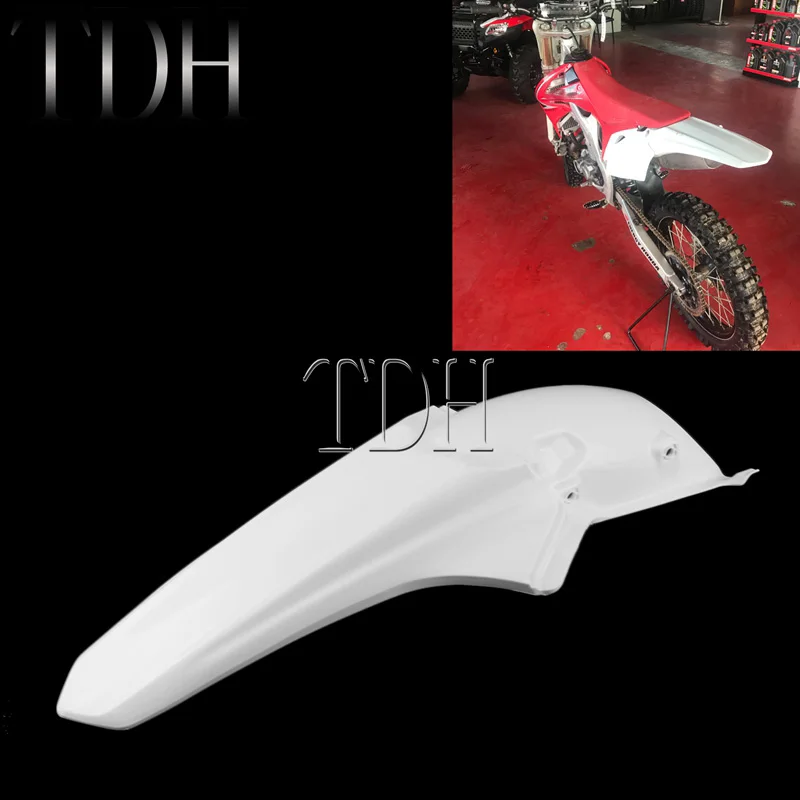 Pre Honda CRF250R 10-13 CRF450R 09-12 Zadný blatník biely polypropylénový bahnguardový striekajúci kryt CRF 450 R 250R 2009-2013