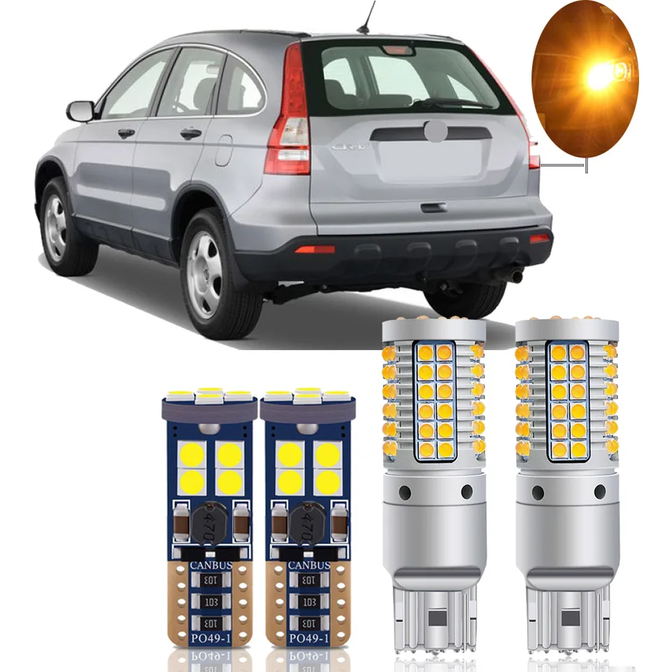 Pre Honda CRV CR-V 2007 2008 2009 2010 2011 LED žiarovky Exteriérový zákruta zálohovania signálu Žiarovky CANBUS