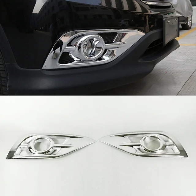 Pre Honda CRV CR-V 2012 2013 2014 ABS Chrome Chrome Car Front Fog Light Lamp Cover Tink Styling Styling Príslušenstvo 2ks