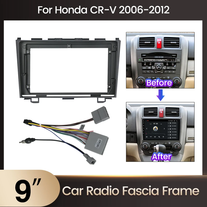 Pre Honda CRV CR -V 3 RE 2006 - 2012 9inch Android Car Radio Fascia Frame Panel INSTALATION PANEL