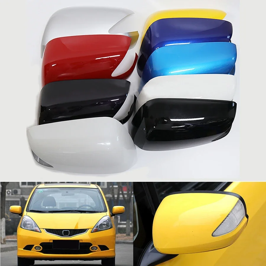Pre Honda Fit 2008 2009 2010 2012 2012 2013 2013 Vonkajší spätný zrkadlový pokrývka vozidla Bočné zrkadlá puzdro s plášťom s typom žiarovky