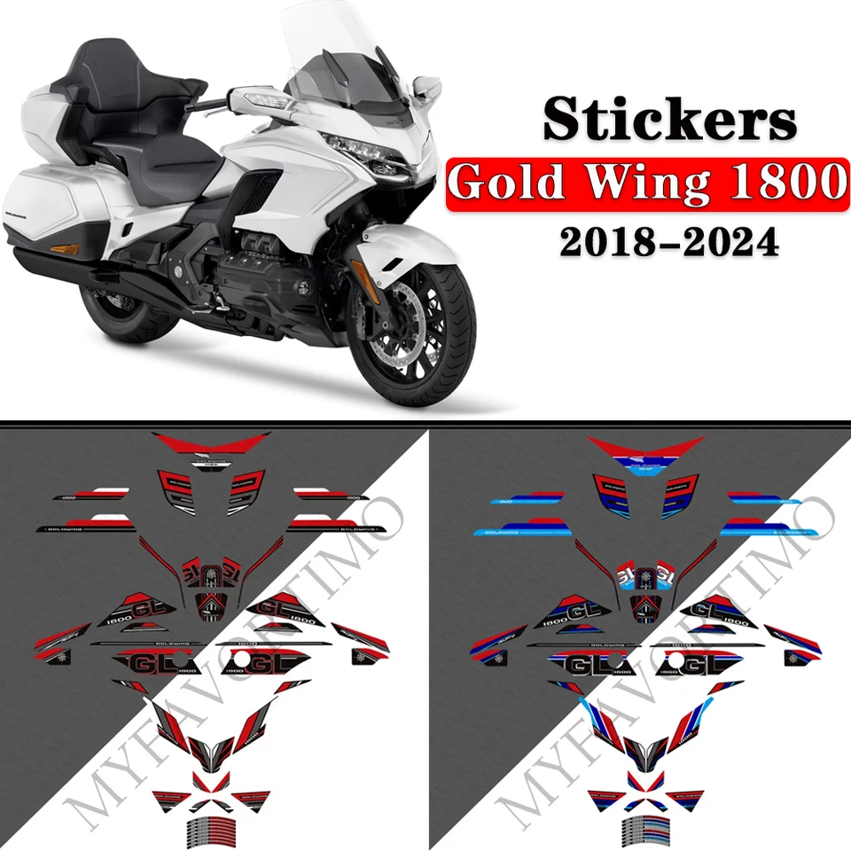 Pre Honda Goldwing GL1800 F6B Tour Motocykle Stumpers Decals Proti Scratch Dekoratívne nálepky Gold Wing 1800 2018-2024