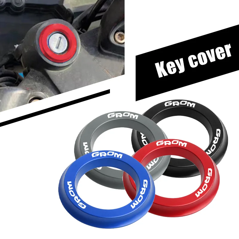 Pre honda grom msx125 prepínač dekoratívneho kruhového prepínača Cover CNC hliníkového zliatiny príslušenstva motocyklového kľúča kruhový kruh