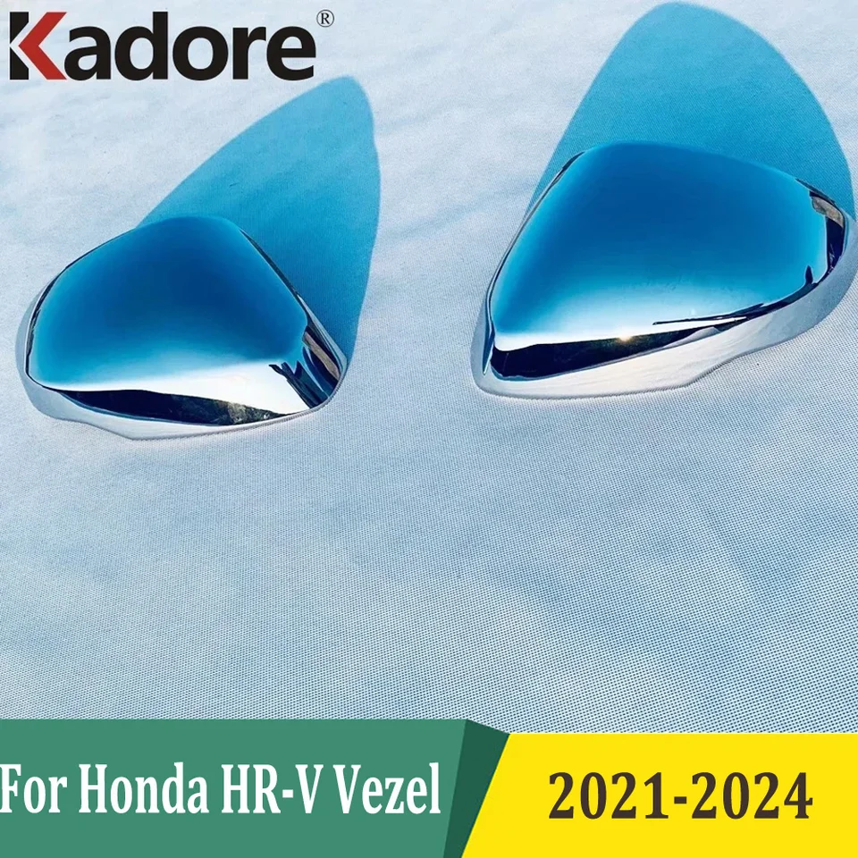 Pre Honda HR-V Vezel 2021 2022 2023 2024 Chrómové bočné dvere spätné zrkadlá Zroké kryty TIM Styling Exteriér Exteriér Príslušenstvo