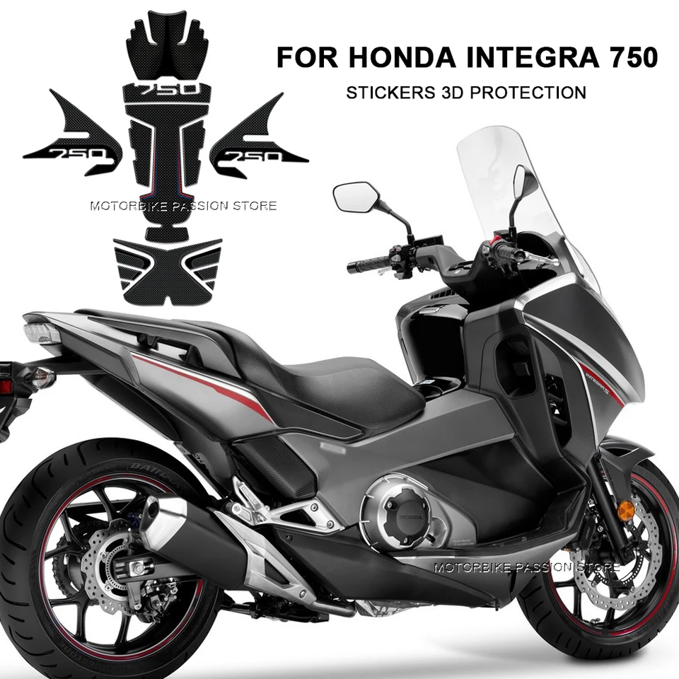 Pre Honda Integra 750 Motocykel 3D gélové nálepky Príslušenstvo Palivová nádrž Decanrative Ochranné nálepky súprava nepremokavá