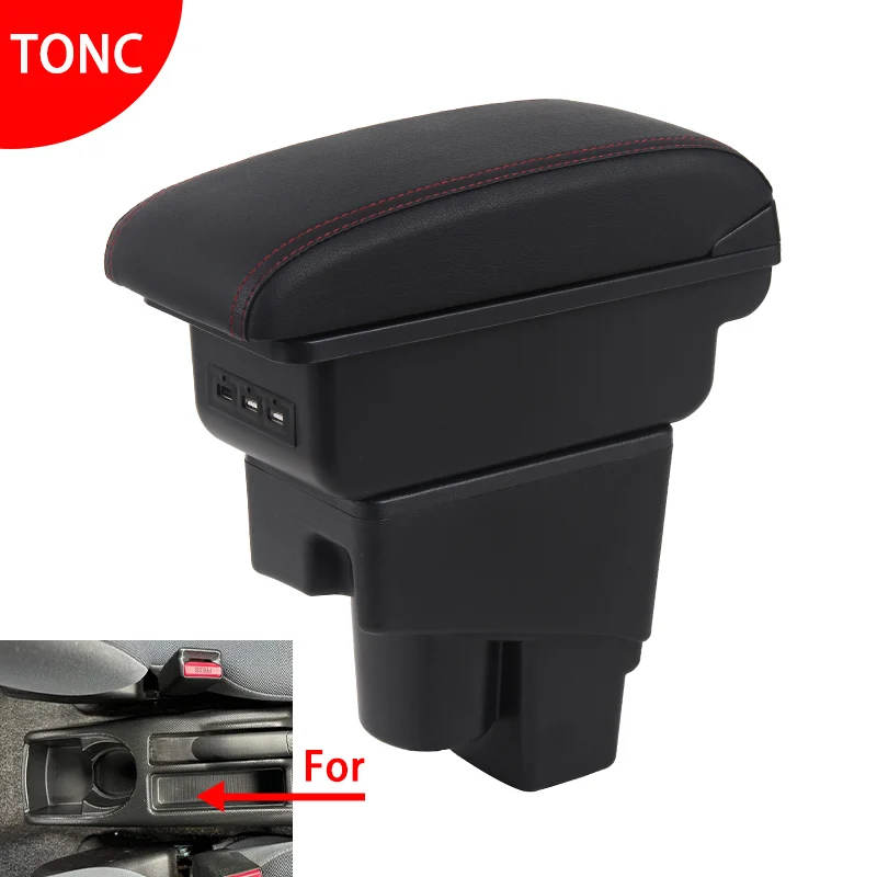 Pre Honda Jazz lakťovú skrinku pre Honda Fit Jazz 1 lakťová lakťnica 2003-2007 Arm Storage Box Autorusure 2003 2005 2005 2006 2007