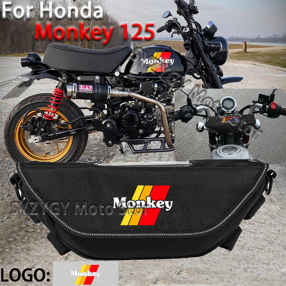 Pre Honda Monkey 125 Z125 Motocyklové príslušenstvo náradie vrecko Vodotesné a prachovo odolné vrecká s vreckom na riadidlá