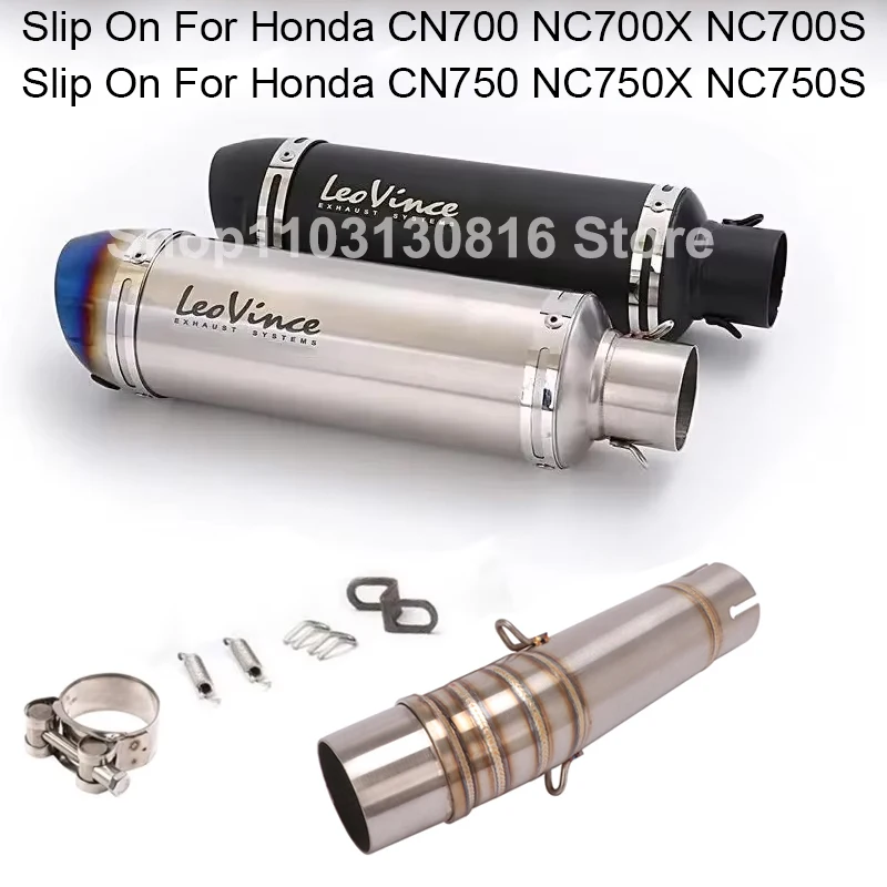 Pre Honda NC700 NC700X NC750 NC750X NC750S 2012 - 2023 Motocykel Leovince Výfuk úniku tlmiča Mid Link Pipe uhlíček DB Killer DB