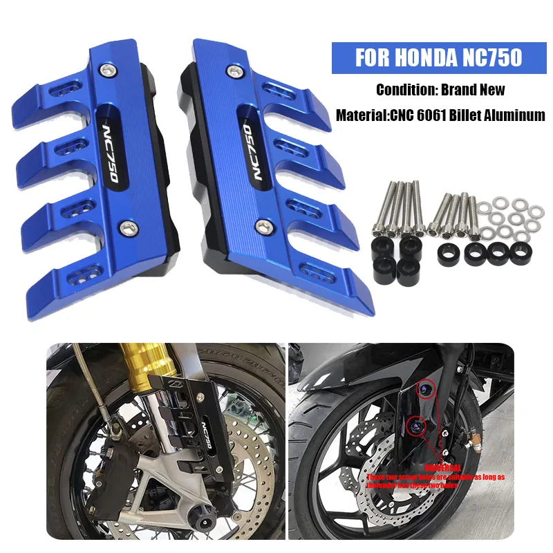 Pre Honda NC750X NC750S NC 750 Motocykel Mudguard predný ochranný blok Fender Block Block Fender 750x 750S Príslušenstvo