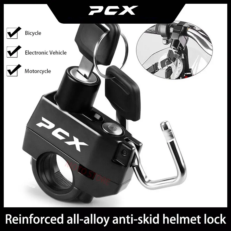 Pre Honda PCX Simple Motorcycle Helma Lock Lock Electric Bike Runch Runclock visiaci zliatinu Security Anti krádež Lock Moto Scooter Bicycle
