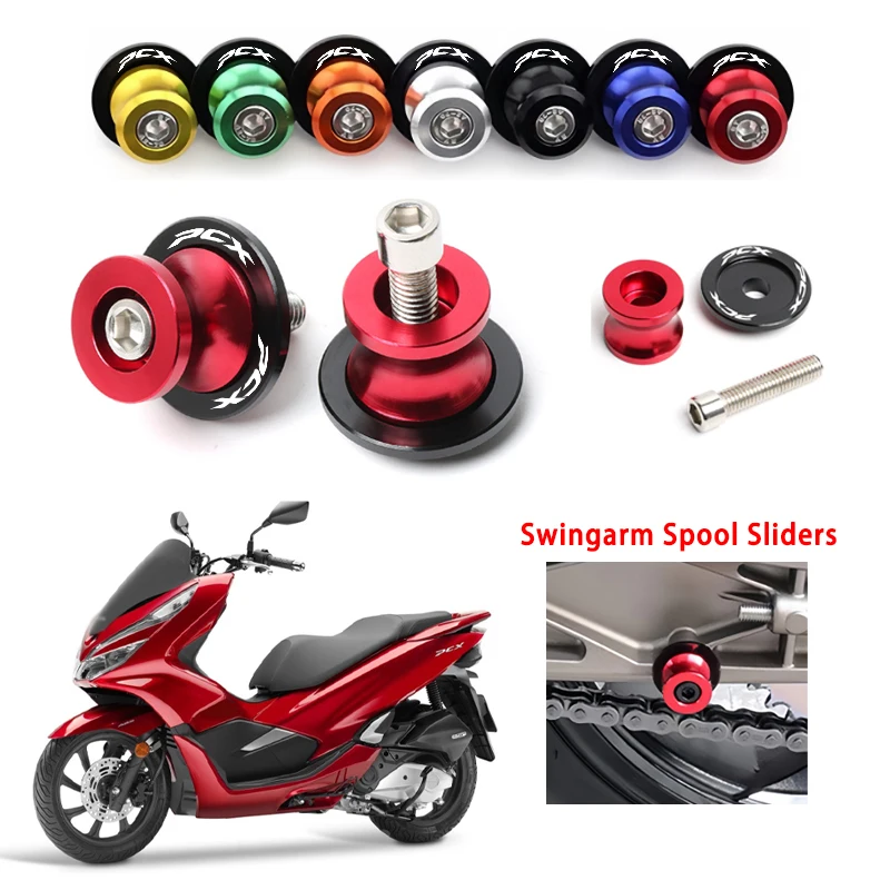 Pre Honda PCX125 PCX150 PCX160 PCX 160 PCX 150 PCX 125 Motocykel CNC hliníková skrutka 6/8/10 mm Swingarm Spools Slider