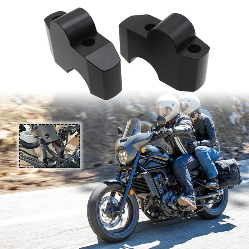 Pre Honda Rebel 1100 CMX1100 Motocyklové riadidlá Riser Clamp Clamx CMX 1100 Rebel1100 Vysoké zdvíhacie stúpacie príslušenstvo