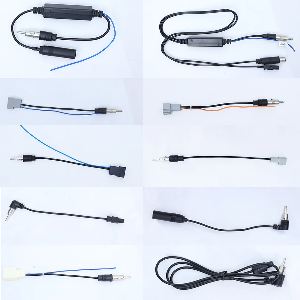 Pre Honda Toyota Hyundai Kia VW Nissan Chevrolet Isuzu Mazda Citroen Skoen Car Aa Am FM Anténa prevodníka DVD Káble Adaptér