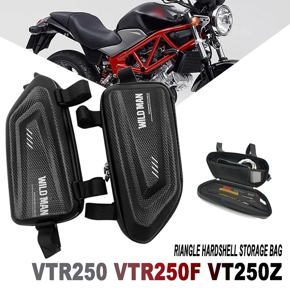 Pre Honda VTR 250 VTR 250F VT 250Z Motocykel upravený bočným vreckom Vodotesný trojuholník bočné vrecko Tvrdé škrupiny vrecko