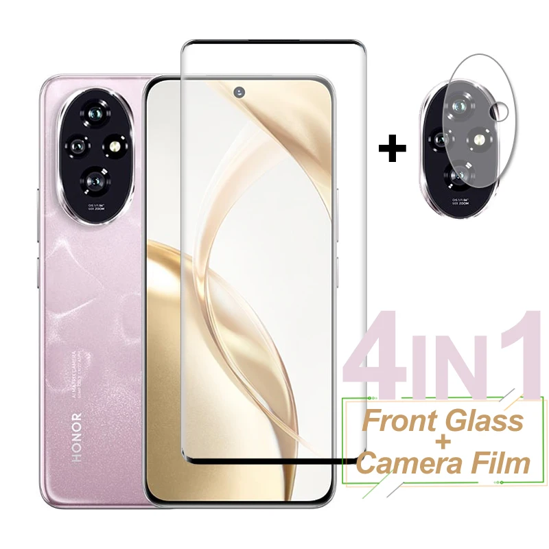 Pre Honor 200 Glass Screen Protector Plné obaly Temperované sklo na česť 200 ochranných telefónov Film Film pre Honor 200 Pro