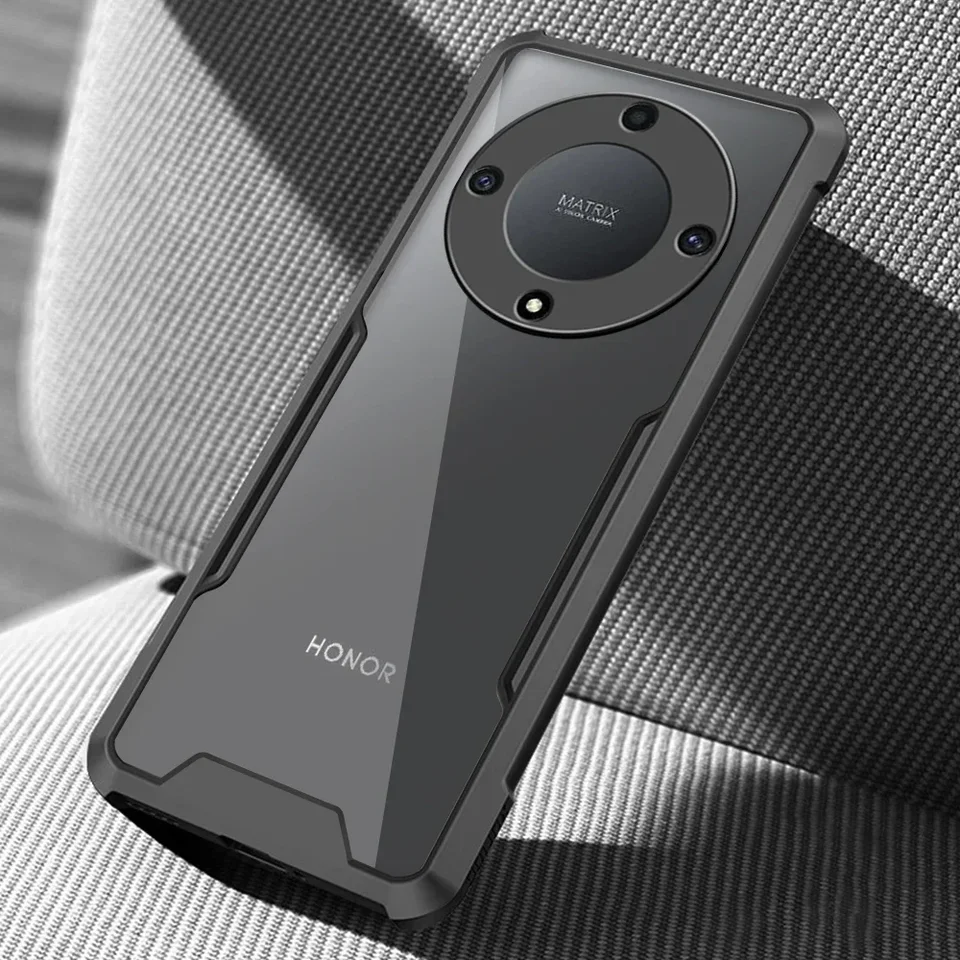 Pre Honor Magic5 Magic6 Lite 5G Case Acryl Clear Hard PC Phone Cover Magic 5 6 Lite Magic5Lite Shockproof Protect Funda Bumper Bumper