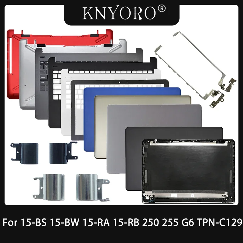 Pre HP 15-BS 15-BW 15-RA 15-RB 250 G6 255 G6 TPN-C129 NAPOŽITOK LCD LCD Zadný kryt predného rámu Ráme Ráme hornej dlane Palmrest Spodné závesy