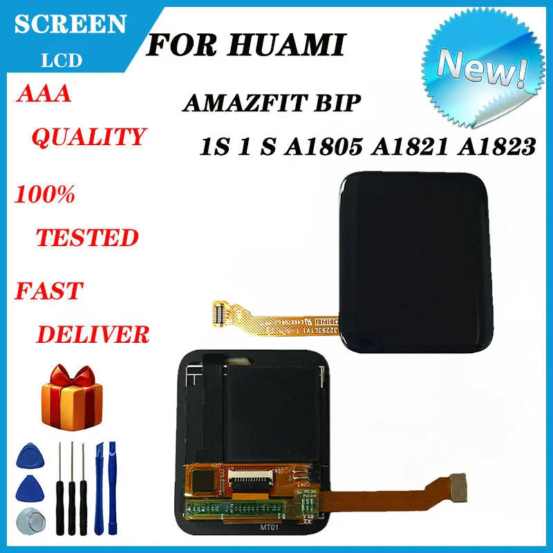 Pre Huami AmazFit BIP 1S 1 S A1805 A1821 A1823 LCD dotykový obrazovkový panel Digitator Oprava LCD Screen LCD
