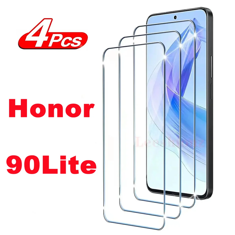 Pre Huawei Honor 90 Lite, 9H chránič obrazovky 2/4ks HD temperované sklo