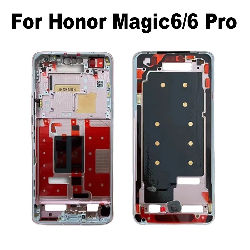 Pre Huawei Honor Magic6 Pro Middle Frame Front Bezel LCD LCD Držiteľ zadných dosiek Chassis Magic 6 Výmena