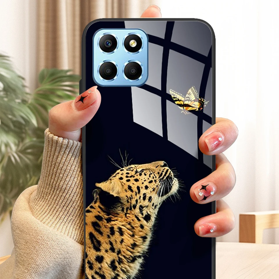 Pre Huawei Honor X6 Case VNE-LX1 Temperované sklo Silikónový telefón Coque pre Honor X6S Back Cover Honorx6 Global 2022 4G Funda