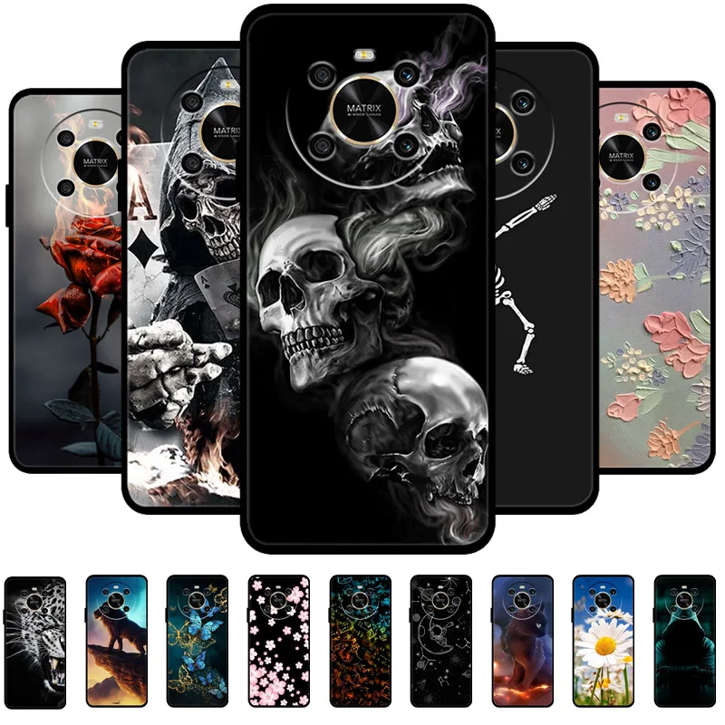 Pre Huawei Honor X9 4G Case Black Silikone Bumper Wolf Lions Soft TPU Covers pre Honorx9 Honor X9 5G Any-NX1 Funda Coque Shells