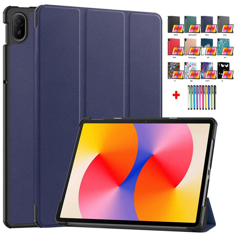 Pre Huawei MatePad SE 11 kryt 2024 PU kožená maľovaná coque pre puzdro MatePad SE 11,0 palca 2024 Tri skladací hardp shell + pero + pero