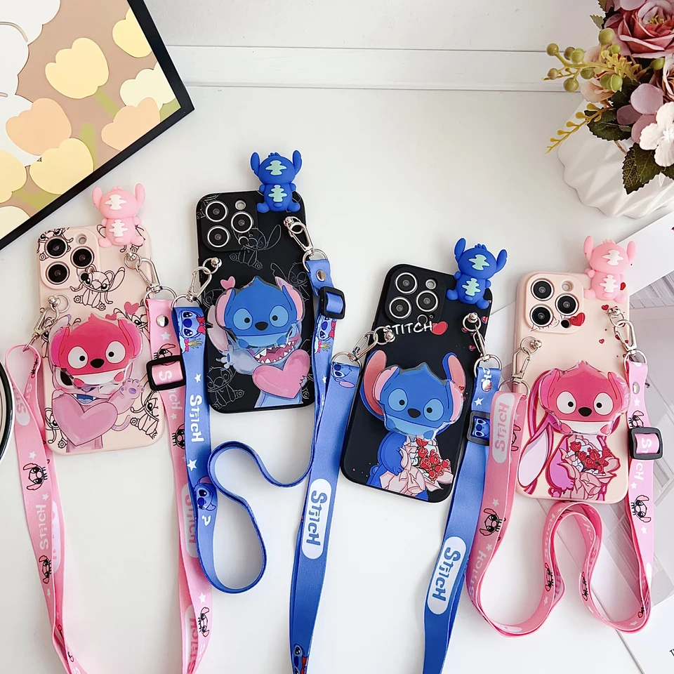 Pre Huawei Nova 11Se Y72 Honor X6A X7A X7B X8A X5 X9B X8B 90 100 200 Lite Flowers Stitch Stitch s držiakom lano