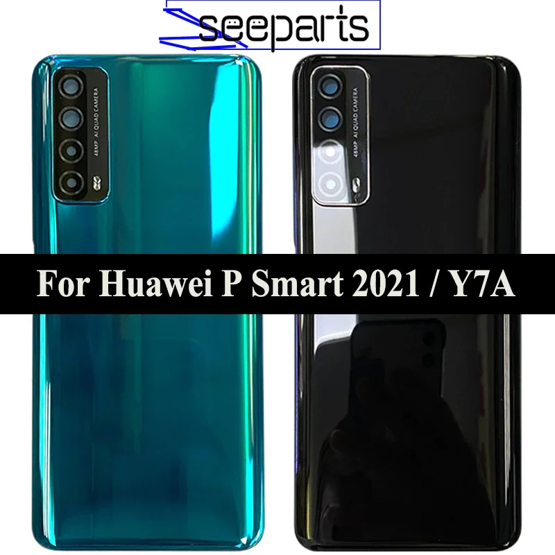 Pre Huawei P Smart 2021 zadná batéria kryt zadných dverí výmena puzdra na kryt batérie Huawei Y7A PPA-LX2 LX3