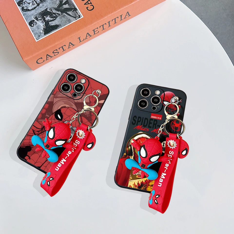 Pre Huawei P20 30 40 Mate 10 20 Lite Pro Y9s Prime Cool Spiderman Case s Keychain