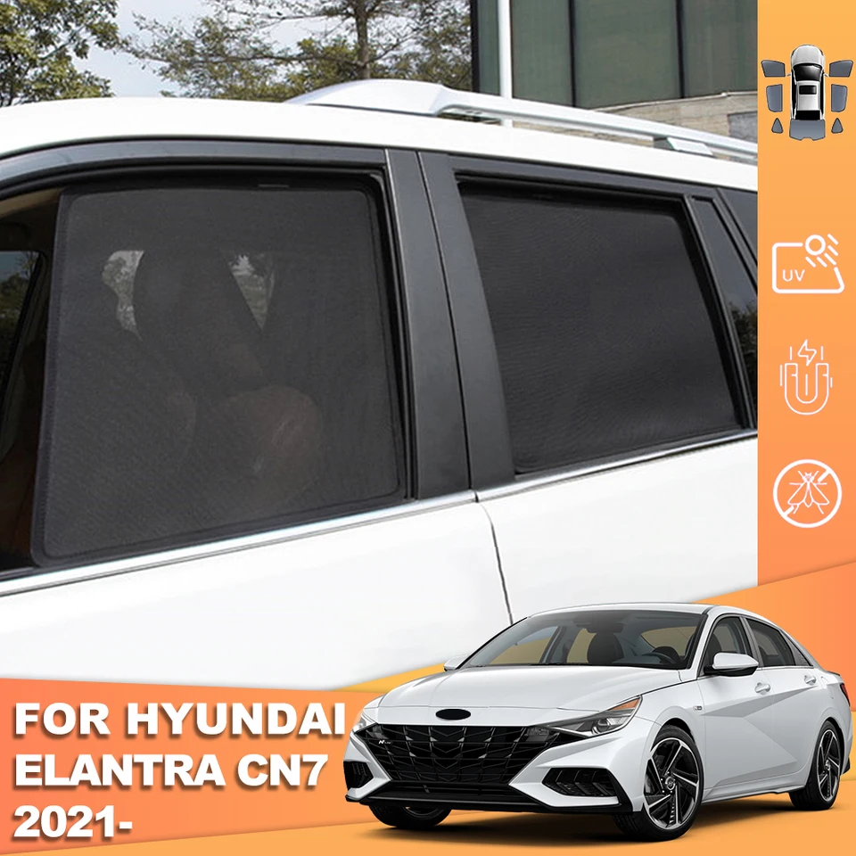 Pre Hyundai Elantra 2021 2022 2023 2024 Avante CN7 Sunshade Sunshade Zadná strana detské okno Slnko predné predné sklo