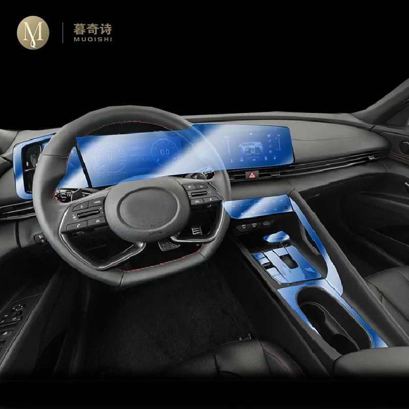Pre Hyundai Electra 2021-2022 Dashboard Panel Film Cover Cover Interiér detaily nálepky obrazovky Screen Scratch Protector TPU Film TPU