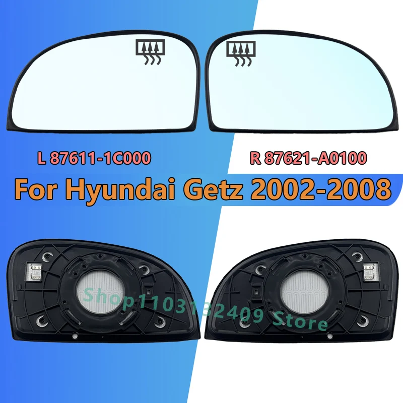 Pre Hyundai Getz 2006 bočné spätné zrkadlo so skleneným sklom s vykurovaním /OEM 87611-1C000 /87621-1C000 /Výmena príslušenstva automobilov