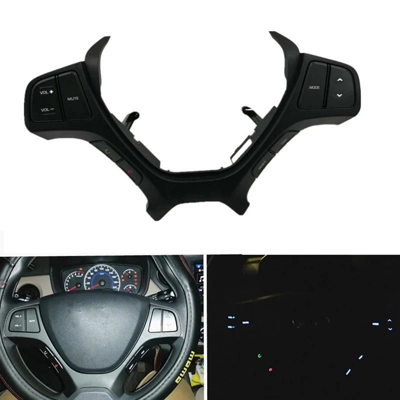 Pre Hyundai I10 2014-2017 tlačidlo Spínač diaľkového ovládača volantu Multifunkcia Audio Cruise 56100-B9040