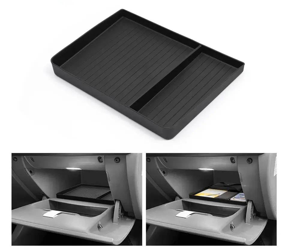 Pre Hyundai Ioniq 5 Centrum automobilu Storage Box Organizátor kontajneru Puzdro TPE Tidying Interiérové ​​príslušenstvo